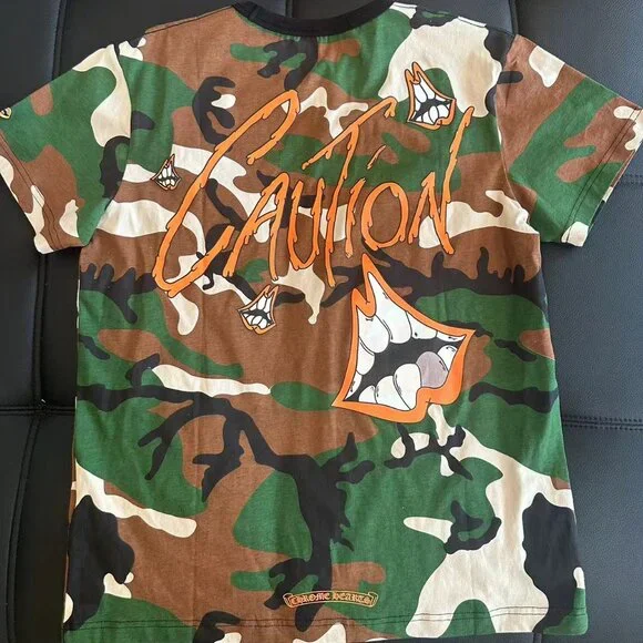 新品】クロムハーツ×マッティボーイ☆Tシャツ☆CAUTION☆camo☆XXL クロム